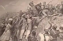 Attack of the Mutineers on the Redan Battery at Lucknow, July 30th, 1857