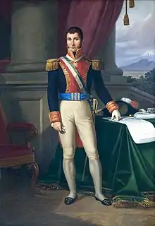 Agustín de Iturbide, former royal military officer who brought about Mexican independence and was crowned emperor