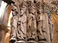 Pórtico da Gloria, Cathedral of Santiago de Compostela, Galicia, Spain, c. 12th–13th centuries