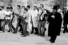 Bar mitzvah at the Western Wall in Jerusalem