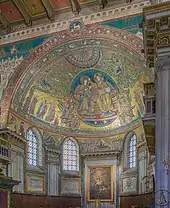 Byzantine architecture: Apse of Santa Maria Maggiore (Rome), decorated in the 5th century with this glamorous mosaic