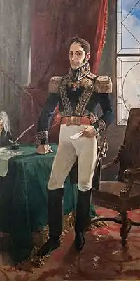 Simón Bolívar, liberator of Venezuela, Colombia, Ecuador, Bolivia, Peru and Panama
