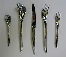 An image of cutlery designed by Zaha Hadid