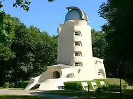 Expressionist architecture: The Einstein Tower (Potsdam, near Berlin, Germany), 1919–1922, by Erich Mendelsohn