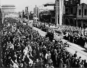 The People's Liberation Army enters Beijing in the Pingjin Campaign
