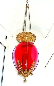 A hanging Show globe, formerly used in the United States