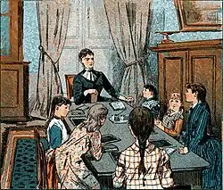 Image of a homeschooling lesson