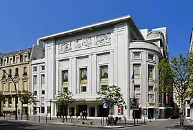 Art Deco architecture: The Théâtre des Champs-Élysées (Paris), 1910–1913, by Auguste Perret