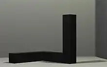 Tony Smith, Free Ride, 1962, 6'8 x 6'8 x 6'8 (the height of a standard US door opening), Museum of Modern Art, New York